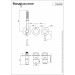 Змішувач для душу Spillo Up Black matt (F3049X8NS) Fima