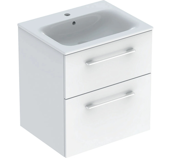 Шафка з умивальником 60 Selnova Square Slim rim 501.236.00.1 Geberit