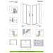 Душові двері Idea Gold DWJ 130 R RADAWAY