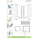 Душові двері NES 8 Black DWJ II 110 L RADAWAY