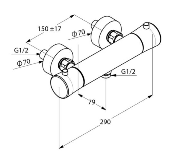 Змішувач для душу Balance (352500575), Kludi