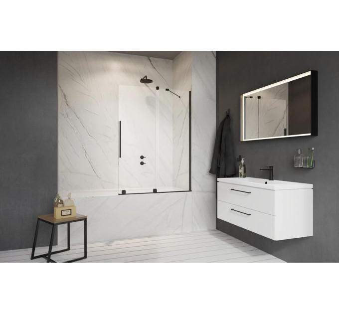 Шторка для ванни Furo Black PND II 888 R RADAWAY