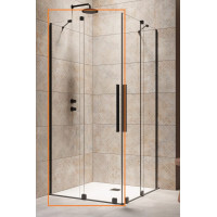 Душова кабіна (половина) Furo Black KDD 120 L RADAWAY