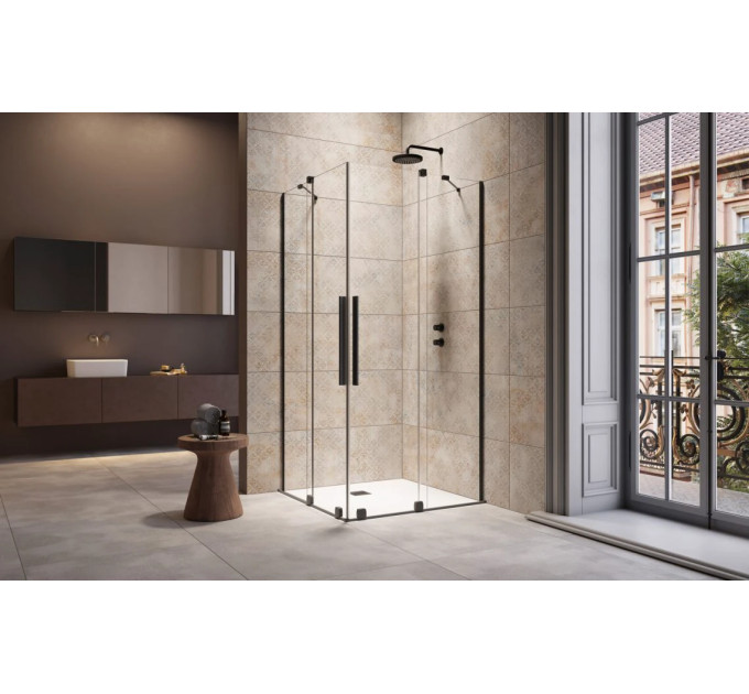 Душова кабіна (половина) Furo Black KDD 110 R RADAWAY
