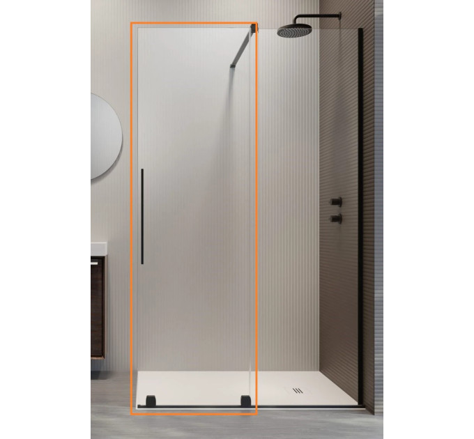 Душові двері Furo Black Walk-in 838 R RADAWAY