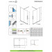 Душові двері Furo Black Walk-in 738 R RADAWAY