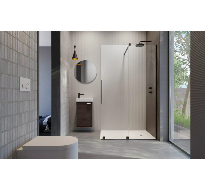 Душові двері Furo Black Walk-in 738 R RADAWAY
