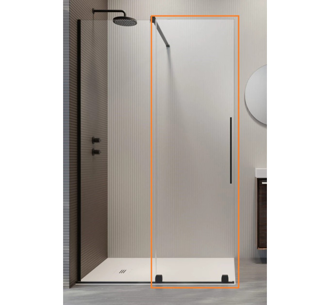 Душові двері Furo Black Walk-in 738 L RADAWAY