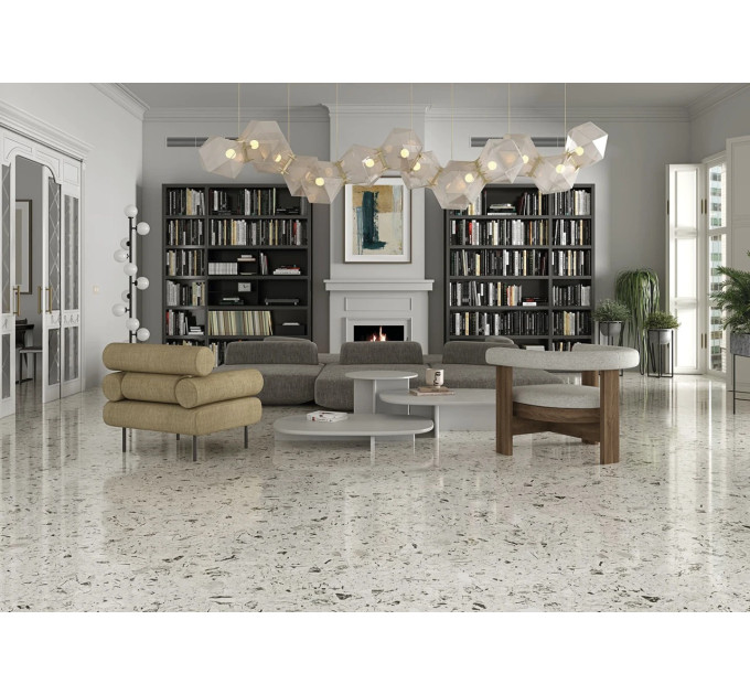 Плитка керамогранітна 4ZLM Luna-R Blanco PULIDO RECT POL 593x1193x11 Vives