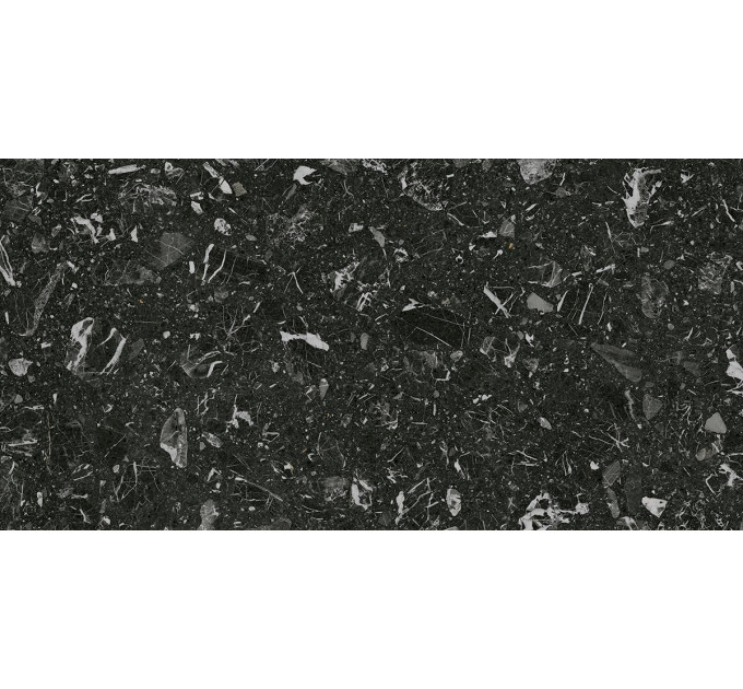 Плитка керамогранітна 4ZLL Luna-R Negro 600x1200x11 Vives