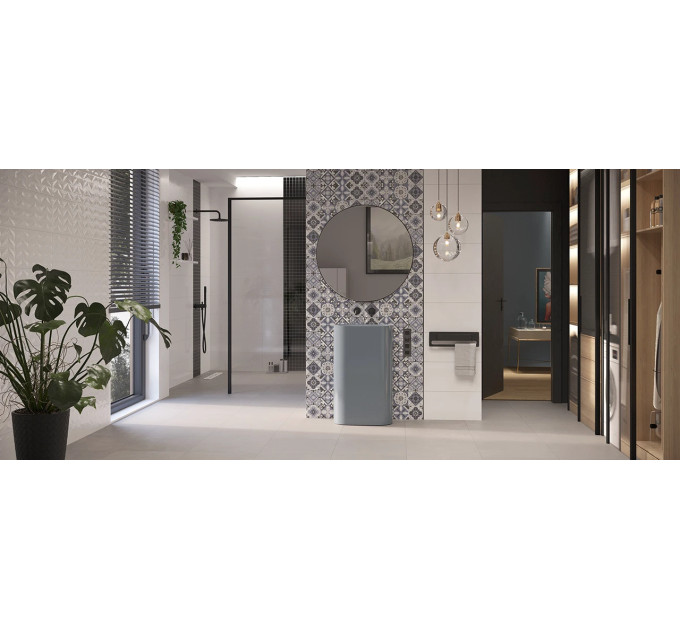 Плитка стінова Montreal White RECT 300x600x8,5 Konskie