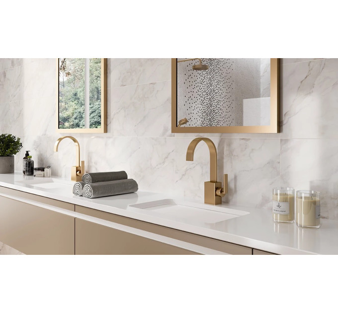 Плитка стінова Olimpia White GLOSSY 297x600x9 Opoczno