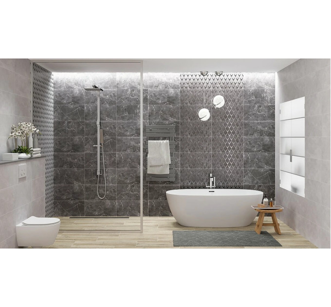 Плитка стінова Teneza Grey GLOSSY 297x600x9 Opoczno