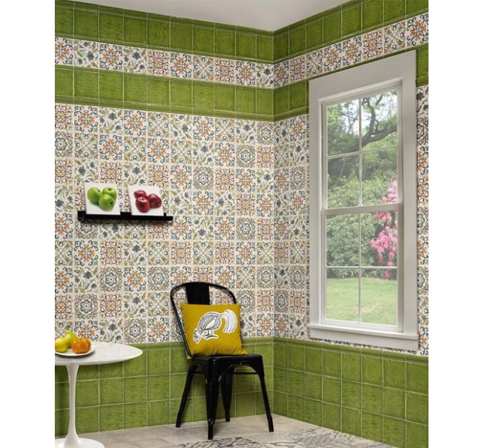 Плитка стінова Calabria Pistacho 150x150 Mainzu