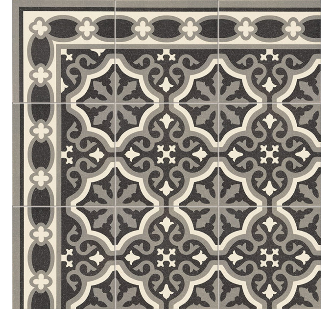 Плитка керамогранітна Centro Florentine Black 200x200x9 Mainzu