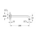 Душовий кронштейн 286 мм Rainshower (28576000), Grohe