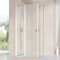 Душові двері двоелементні CHROME CRV2-100 Transparent, (1QVA0100Z1) RAVAK