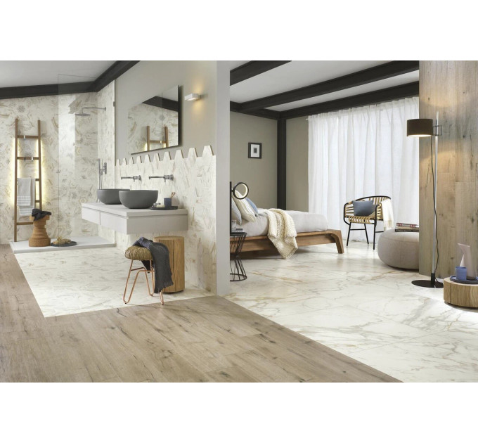 Плитка керамогранітна R4TP Woodtale Nocciola RECT 200x1200 Ragno