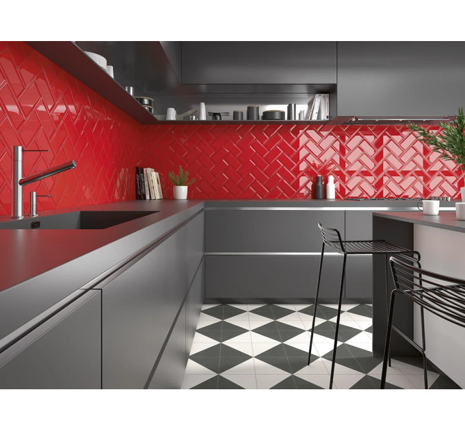 Плитка стінова Bissel Rojo 100x200 Mainzu
