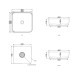 Умивальник Shui Comfort Quadrato 40 (SHCOLAQ40), CIELO