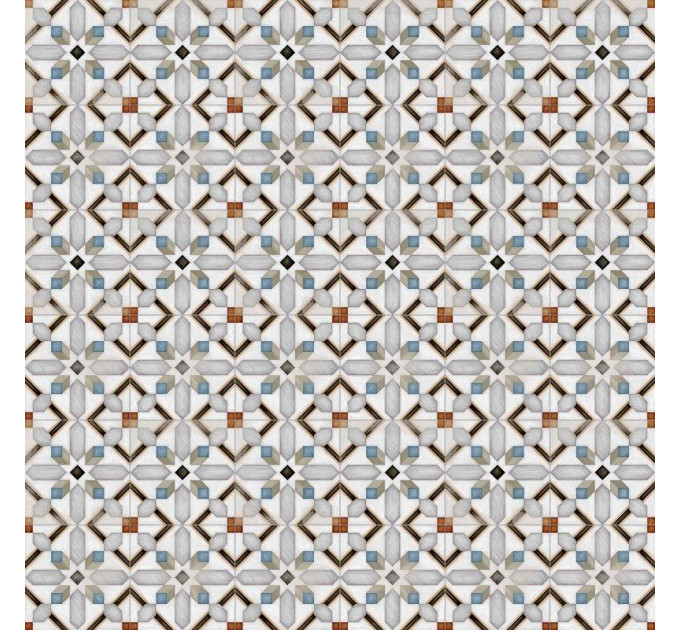 Плитка керамогранітна Vodevil Demel Multicolor декор 200x200x8 Vives