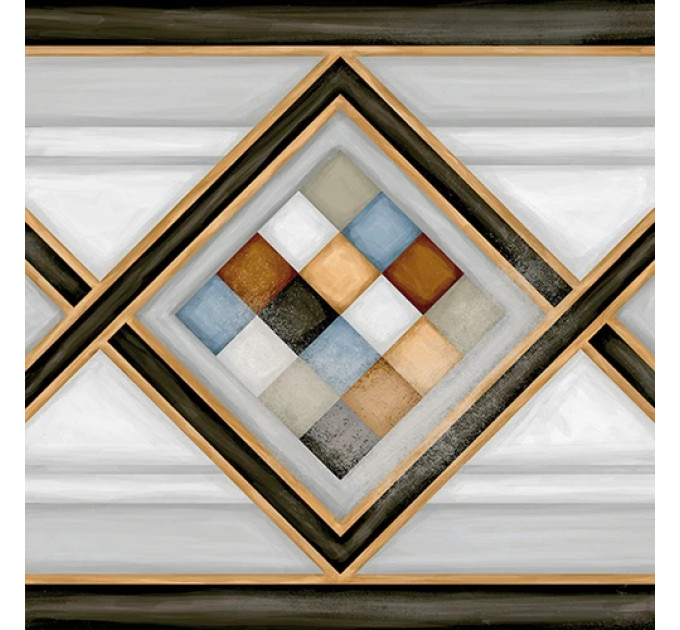 Плитка керамогранітна Pombo-2 Multicolor декор 200x200x8 Vives