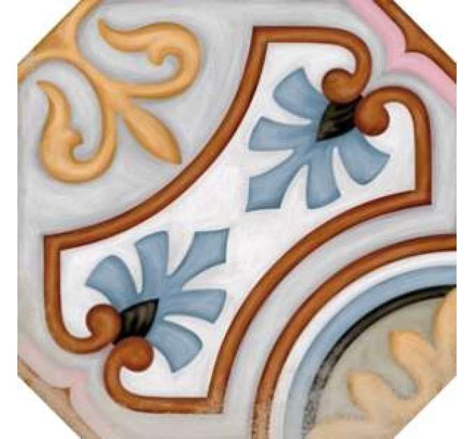 Плитка керамогранітна Octogono Diglas Multicolor декор 200x200x8 Vives