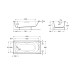 Ванна прямокутна Becool 170x80, Roca