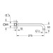 Душовий кронштейн 275 мм Rainshower (27488000), Grohe
