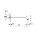 Душовий кронштейн 380 мм Rainshower (28361000), Grohe