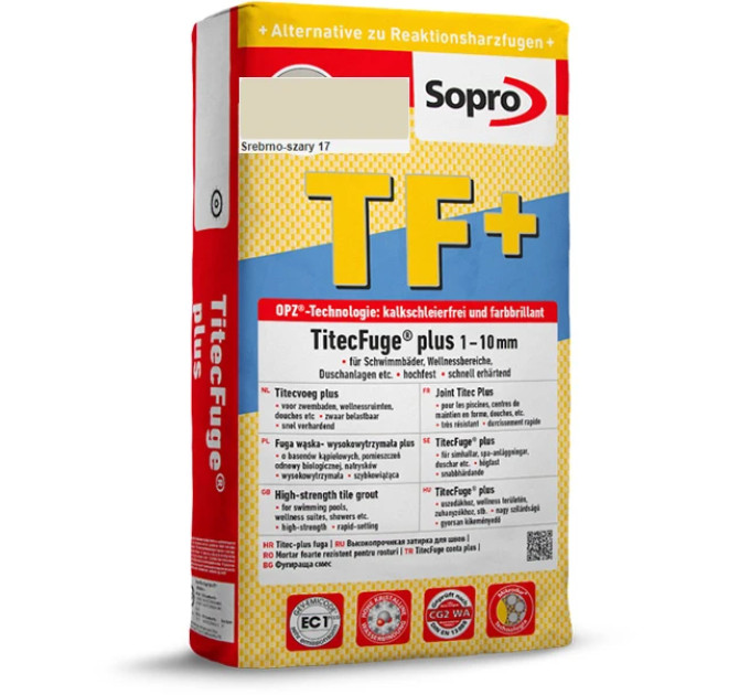 Затирка для швів Sopro TF+ 556 срібно-сіра №17 (15 кг)