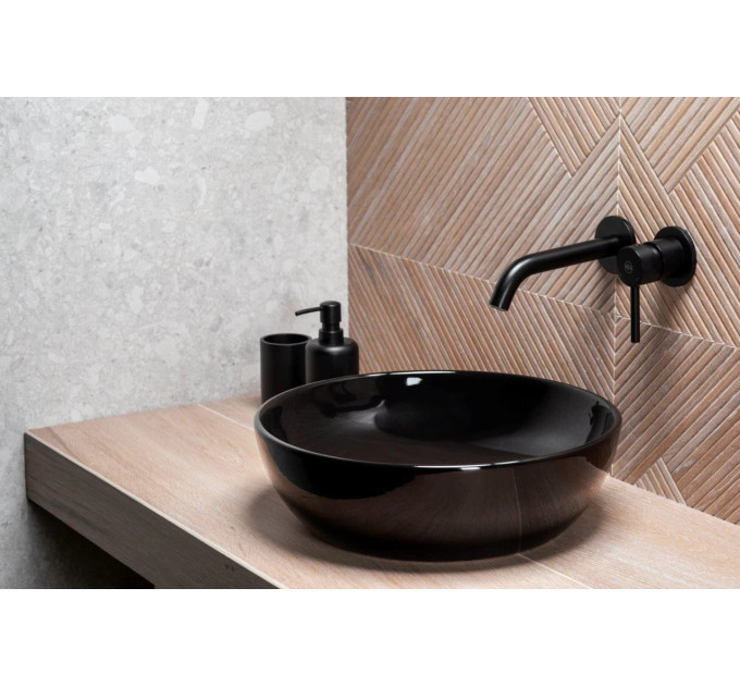 3мішувач для умивальника MOZA BLACK 5039-810-81 KFA ARMATURA