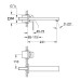 Змішувач для умивальника M-Size Eurocube (23447000), Grohe