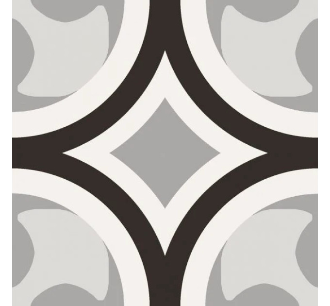Плитка керамогранітна CSAPBW0120 Patchwork B&W 01 200x200x10 Sant'agostino