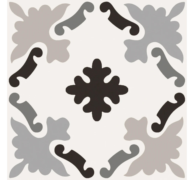 Плитка керамогранітна CSAPBW0320 Patchwork B&W 03 200x200x10 Sant'agostino