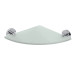 Поличка скляна кутова 104102012 Omega: 250x250 mm Bemeta,Чехія
