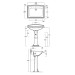 Умивальник 3 отвори Arcade (AR834) SIMAS