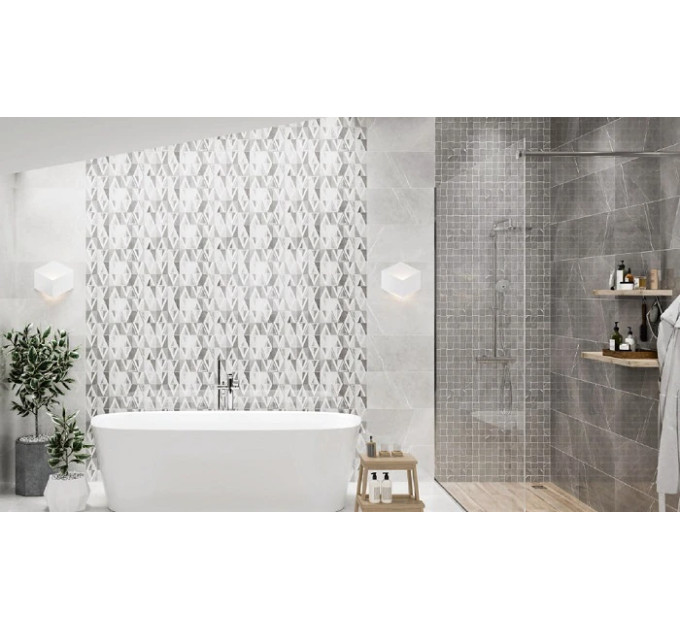 Плитка стінова Beatris Grey 29,7x60 код 5403 Опочно