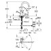 Змішувач для умивальника L-Size Eurosmart Cosmopolitan (32830001), Grohe