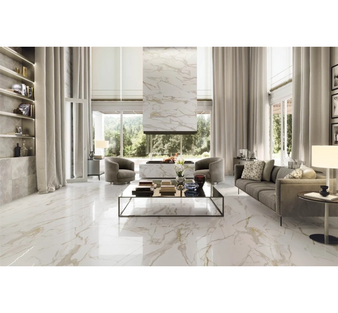 Плитка керамогранітна Calacatta Gold 120 LUX 600x1200x11 Azteca