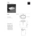 Умивальник S 60 Agile (S60 white) Glossy white SIMAS