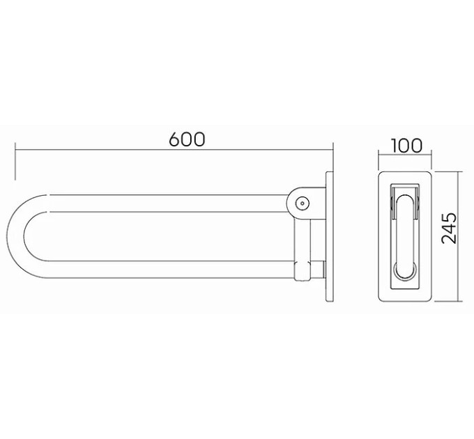 Поручень 60 см LEHNEN CONCEPT (L60401000) KOLO