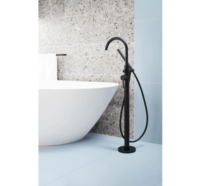 Змішувач підлоговий для ванни MOZA BLACK 5035-510-81 KFA ARMATURA