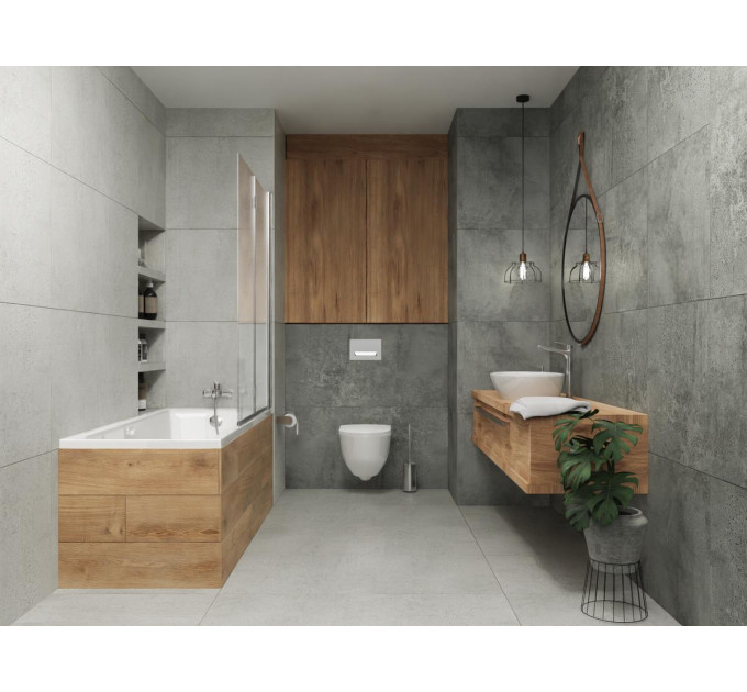Плитка керамогранітна Newstone Grey 598x1198x8 Opoczno