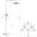 Душова система TE 092.01-150 Termo X070163 RAVAK