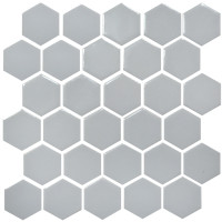 Мозаїка HEXAGON H 6002 Grey Silver 295х295х9 Кераміка Лео УКРАЇНА