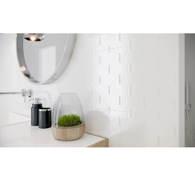 Декор Synergy Bianco 30x60 код 7001 Ceramika Paradyz