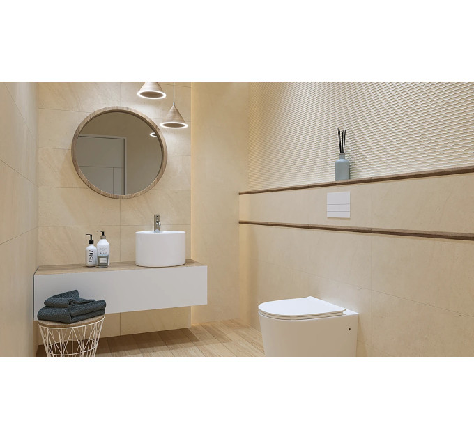 Плитка стінова Sunlight Stone Beige A STR 30x60 код 0885 Ceramika Paradyz