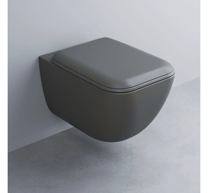 Унітаз підвісний Shui Comfort Cemento з кришкою soft close SHCOVSKCPVSHCOTFCM CIELO