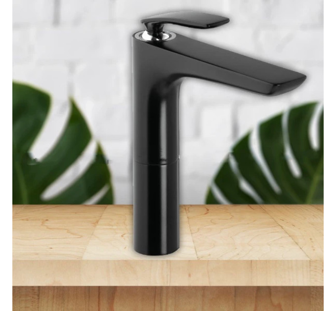Змішувач для умивальника DN 15 Balance (522988775) чорний, Kludi